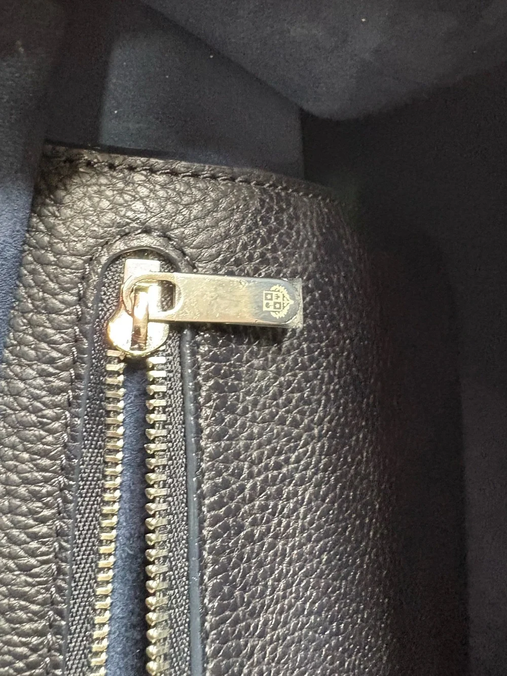 Loro Piana Black Grained Leather Top Handle Bag Quiet Luxury Handbag